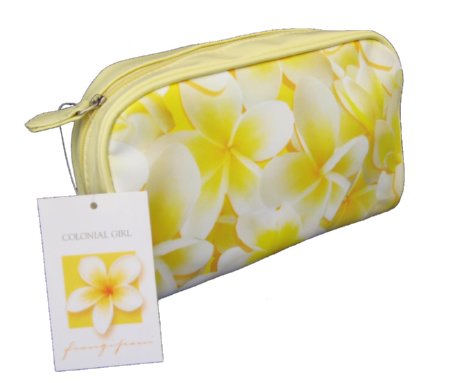 frangipani cosmetic bag